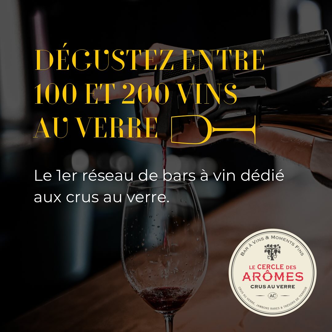 Découvrez un concept français unique dédié aux vins au verre 🍷

Notre promesse : Proposer entre 100 et 200 vins au verre par établissement, tous issus de viticulteurs reconnus dans le métier et dans les meilleurs guides. 

Nos établissements :

⭐️ Colmar
⭐️ Dole
⭐️ Besançon (bientôt)
⭐️ Cherbourg (bientôt)
⭐️ Paris 17 - Batignolles (bientôt - Plus grande carte de vins au verre de Paris !)

Élu parmi les 100 meilleures cartes de France 2024 par @terredevins_officiel 

Retrouvez notre actualité et nos ouvertures :www.licence-lecercledesaromes.fr

#vin #wine #winelover #vinauverre #baravin #winebar 

@larvf_mag 
@lefigarovin
@lepointfr 
@beckustator 
@maxiriedel 
@coravin 
@gwilherm_de_cerval
@jancisrobinson
@capital_fr 
@guidehachettedesvins
@bettanedesseauve