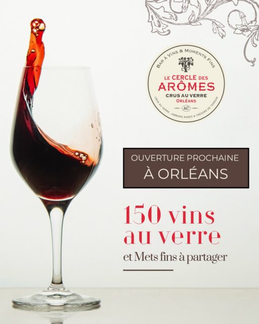 BIENTÔT - Dégustez plus de 150 vins au verre au centre d’Orléans🍷

Nous sommes très heureux de vous annoncer l’ouverture prochaine du Cercle des Arômes à Orléans.

Mais qu’est-ce que le Cercle des Arômes ? 

⭐ Un concept de bar à vin unique proposant plus de 150 crus au verre à déguster, faisant la part belle à la Loire, mais aussi aux autres régions et pour tous les budgets. Disponibles en 12cl, 75cl et 6cl pour les vins les plus prestigieux. 

Notre sélection est uniquement composée de références pointues et reconnues dans le métier (dont beaucoup en bio et biodynamie 🍀). Sans oublier nos bières artisanales et spiritueux ! 

*Le Cercle des Arômes, élu parmi les plus belles cartes de vins de France 2024 par Terre de Vins*

⭐ Accompagnez votre dégustation d’une carte de mets de qualité à partager, composée de produits locaux et d’ailleurs. Charcuteries fines, fromages affinés, tartines et autres sont au rendez-vous. 

⭐ Un cadre chic et sympathique, propice à la convivialité. Couleurs chaleureuses, assises sur mesure, équipe au top. 

Nous vous tiendrons informés au fur et à mesure de l’avancement 👍

À très vite ! 

@larep.fr 
@orleansactus 
@aorleans 
@destinationorleansvaldeloire 
@ici_orleans 
@france3centrevaldeloire 
@terredevins_officiel 
@larvf_mag 
@vinsdeloire.officiel 
@lefigarovin 
@sipmygrape 
@wineosteo 
@karinshibata 
@fandechenin 

#vin #baravin #orléans #instawine #wine #charcuteries #vinauverre #orleans #winebar #lecercledesaromes