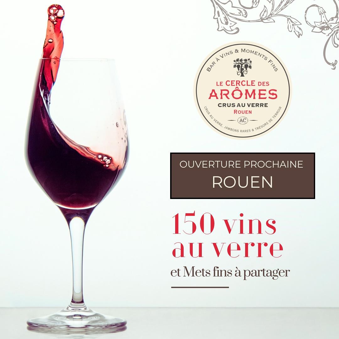 BIENTÔT - Dégustez plus de 150 vins au verre dans le centre de Rouen 🍷

Nous avons le plaisir de vous annoncer l'ouverture prochaine du Cercle des Arômes à Rouen.
Mais qu'est-ce que le Cercle des Arômes ?
⭐ Un concept de bar à vin unique proposant plus de 150 crus au verre à déguster et pour tous les budgets. Disponibles en 12cl, 75cl et 6cl pour les vins les plus prestigieux.
Notre sélection est uniquement composée de références pointues et reconnues dans le métier (dont beaucoup en Bio et Biodynamie ☘️).
* Le Cercle des Arômes, élu parmi les plus belles cartes de vins de France 2024/2025 par TERRE DE VINS*
⭐ Accompagnez votre dégustation d'une carte de mets de qualité à partager, composée de produits locaux et d'ailleurs. Charcuteries fines, fromages affinés, tartines et autres sont au rendez-vous.
⭐ Un cadre chic et sympathique, propice à la convivialité. Couleurs chaleureuses, assises sur mesure, équipe au top.
Nous vous tiendrons informés au fur et à mesure de l'avancement.
A très vite !

@lecercledesaromes_rouen 
158 Rue Martainville (Anciennement
VICTORINE JAZZ & WINE)

#vin #baravin #rouenmaville #rouentourisme #degustationdevin #winelovers #lecercledesaromes #vinauverre #coravin